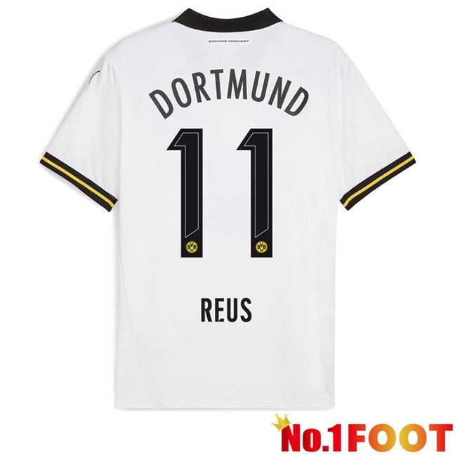 Dortmund BVB (Reus 11) Away Soccer Jersey White 2024/2025