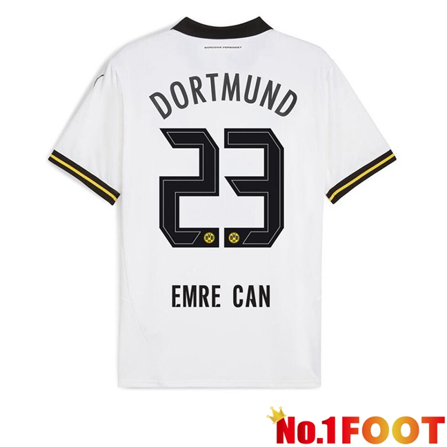 Dortmund BVB (Emre Can 23) Away Soccer Jersey White 2024/2025