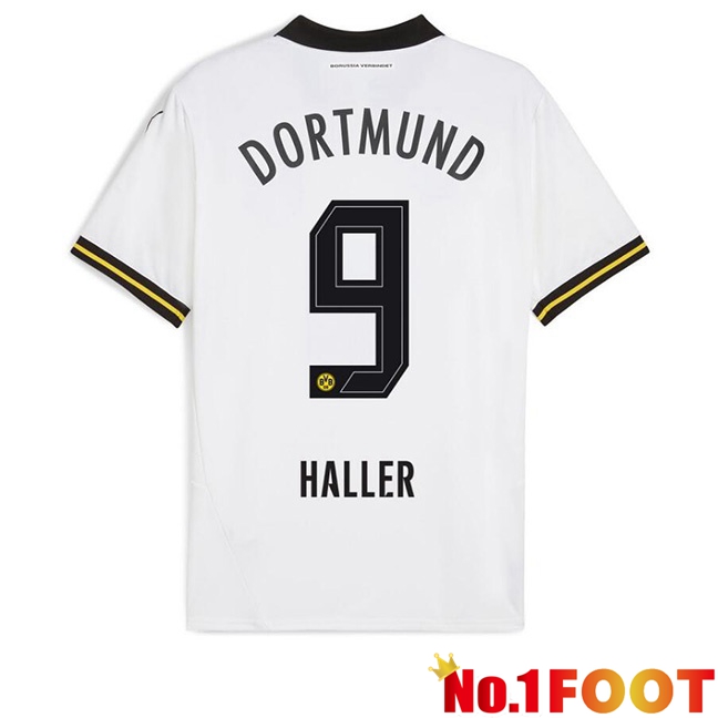 Dortmund BVB (Haller 9) Away Soccer Jersey White 2024/2025