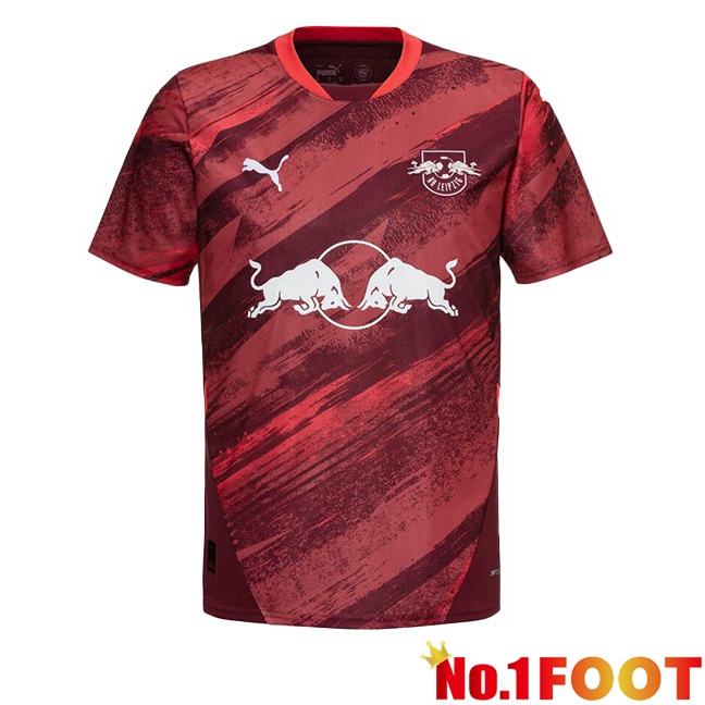 RB Leipzig Away Soccer Jersey Red 2024/2025