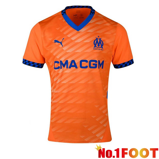 Marseille OM Third Soccer Jersey Orange 2024/2025