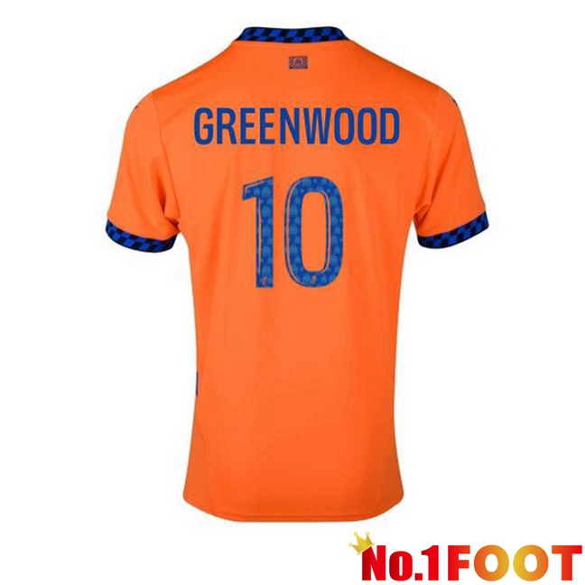 Marseille OM (GREENWOOD 10) Third Soccer Jersey Orange 2024/2025