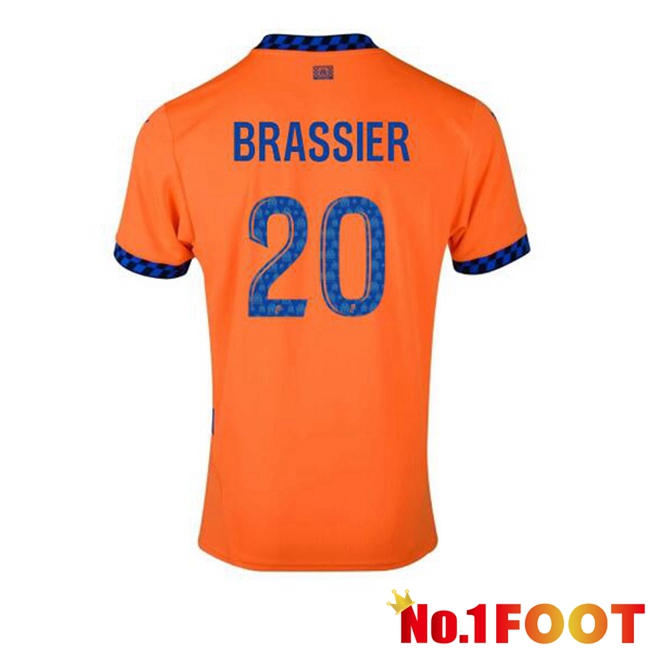 Marseille OM (BRASSIER 20) Third Soccer Jersey Orange 2024/2025