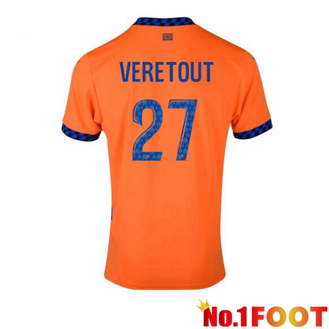 Marseille OM (VERETOUT 27) Third Soccer Jersey Orange 2024/2025