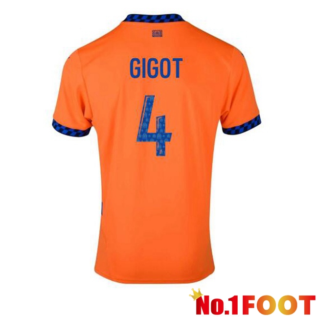 Marseille OM (GIGOT 4) Third Soccer Jersey Orange 2024/2025