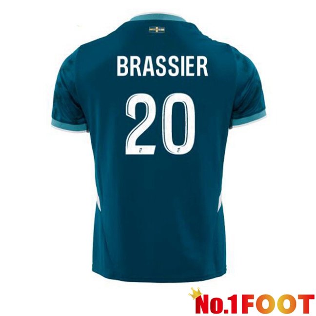 Marseille OM (BRASSIER 20) Away Soccer Jersey Blue 2024/2025