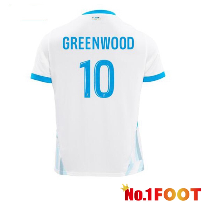 Marseille OM (GREENWOOD 10) Home Soccer Jersey White 2024/2025