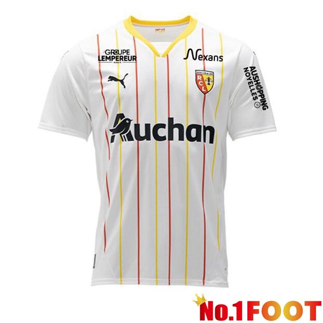 RC Lens Third Soccer Jersey White 2024/2025