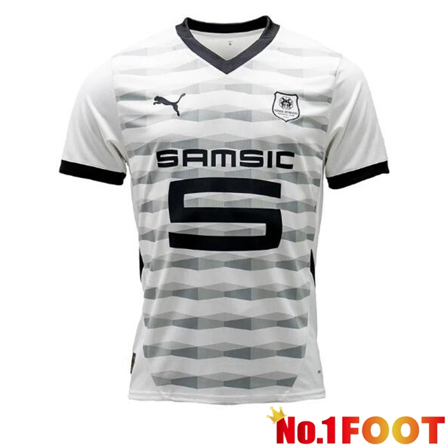 Stade Rennais Away Soccer Jersey White 2024/2025