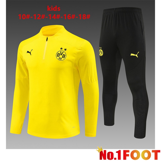 Dortmund BVB Kids kit Training Tracksuit Yellow 2024/2025