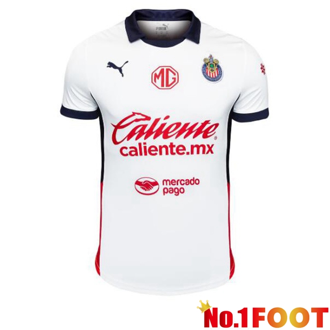 CD Guadalajara Away Soccer Jersey White 2024/2025 - Click Image to Close