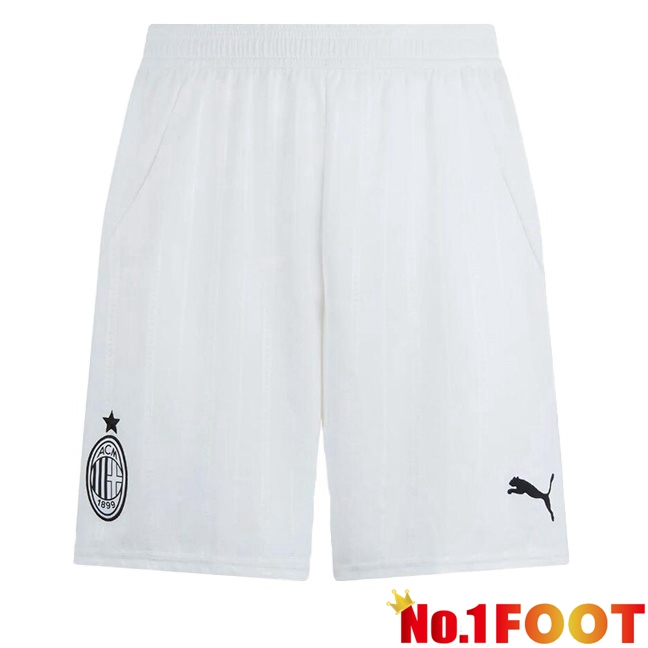 AC Milan Away Soccer Shorts White 2024/2025