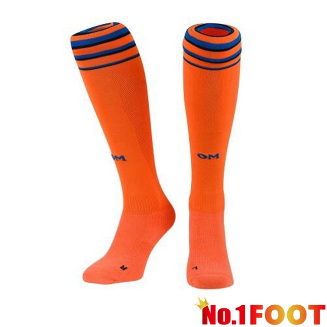 Marseille OM Third Soccer Socks Orange 2024/2025