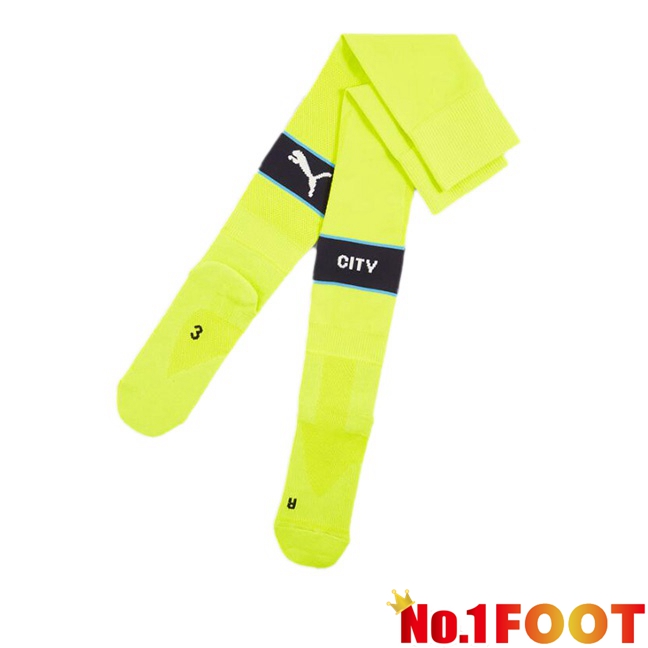 Manchester City Away Soccer Socks Green 2024/2025