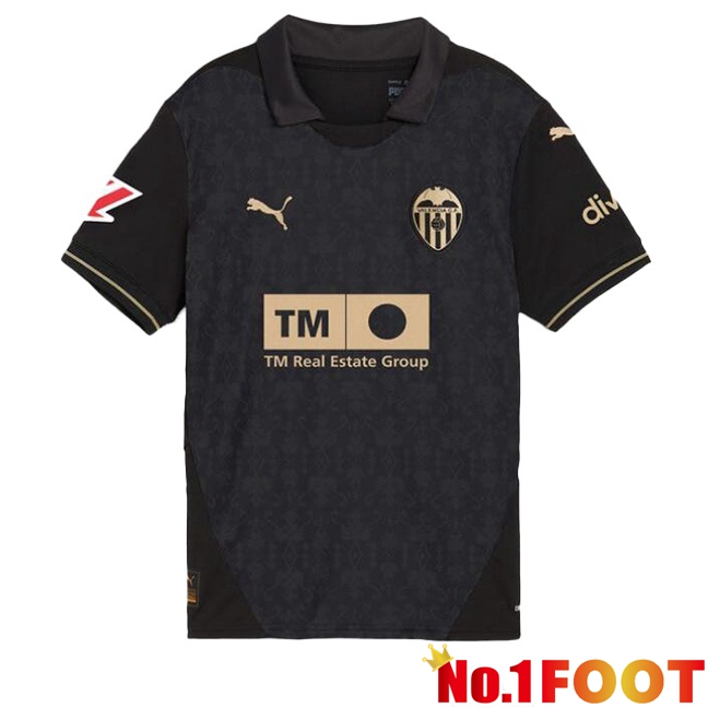 Valencia CF Away Soccer Jersey Black 2024/2025