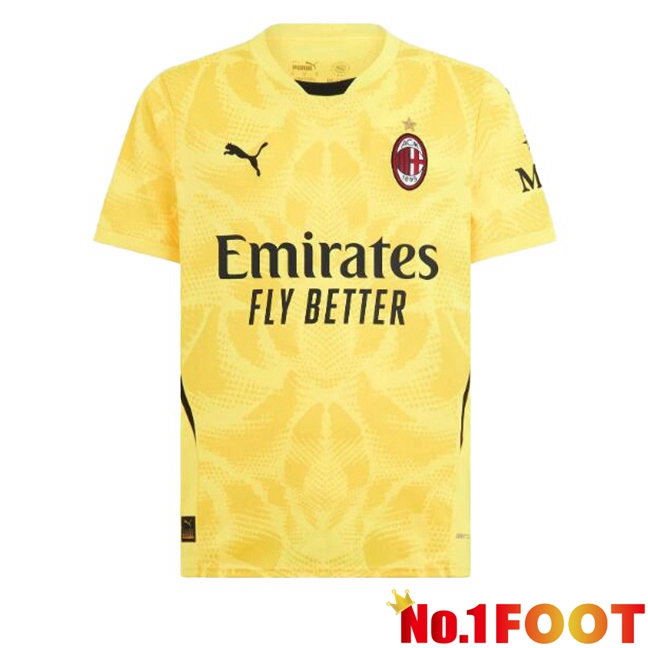 AC Milan Goalkeeper Soccer Jersey Yellow 2024/2025 - Click Image to Close