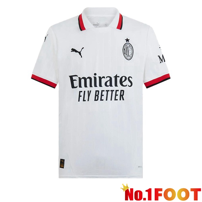 AC Milan Away Soccer Jersey White 2024/2025 - Click Image to Close