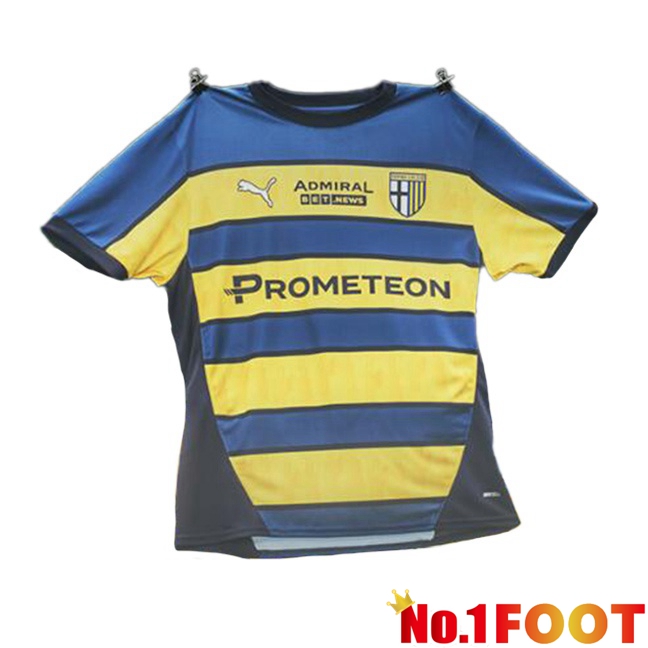 Parma Calcio Away Soccer Jersey Yellow Blue 2024/2025