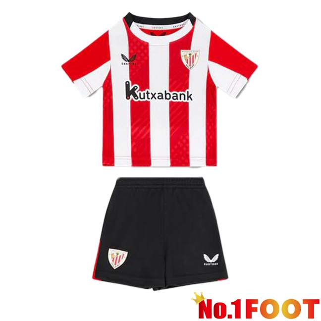 Athletic Club Kids Home Soccer Jersey Red 2024/2025