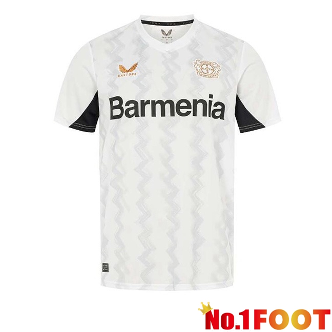 Bayer 04 Leverkusen Away Soccer Jersey White 2024/2025