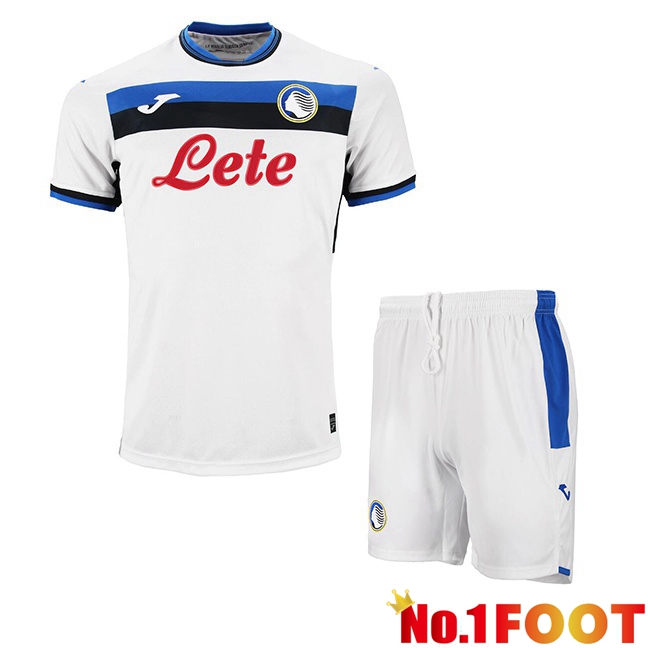 Atalanta Kids Away Soccer Jersey White 2024/2025