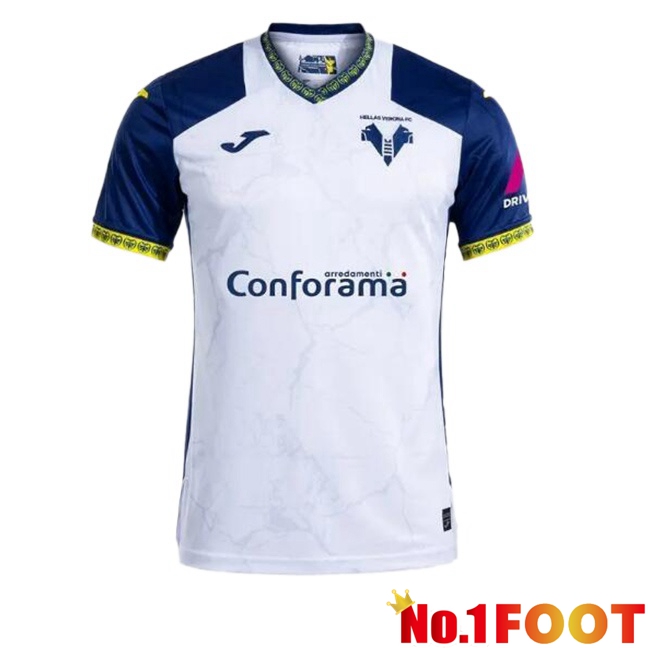 Hellas Verone Away Soccer Jersey White 2024/2025