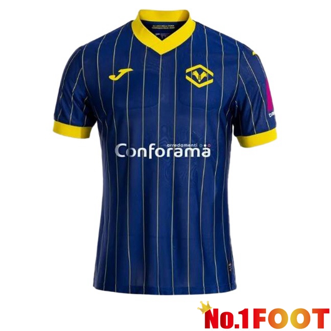 Hellas Verone Home Soccer Jersey Blue 2024/2025 - Click Image to Close