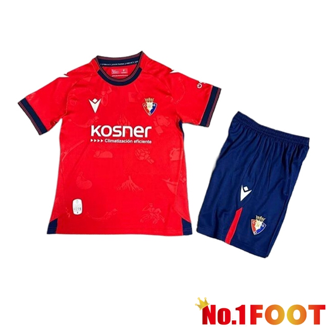 Osasuna Kids Home Soccer Jersey 2024/2025