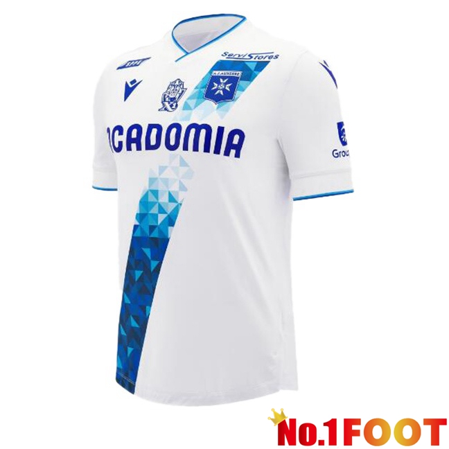 AJ Auxerre Home Soccer Jersey White 2024/2025