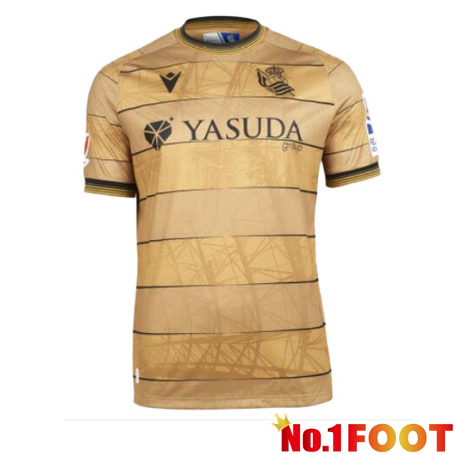 Real Sociedad Away Soccer Jersey Yellow 2024/2025