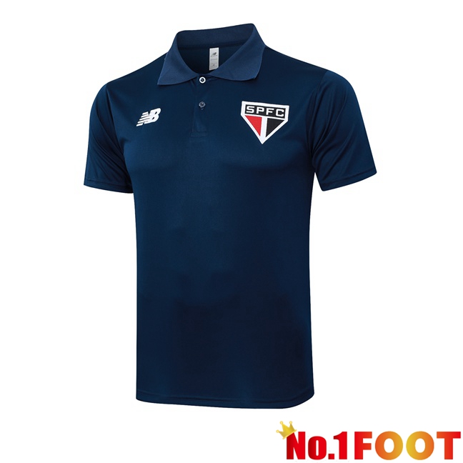 Sao Paulo FC Soccer Polo Blue Royal 2024/2025