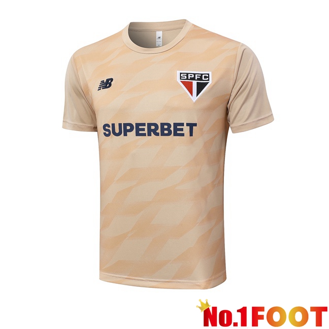 Sao Paulo FC Training T Shirt Yellow 2024/2025