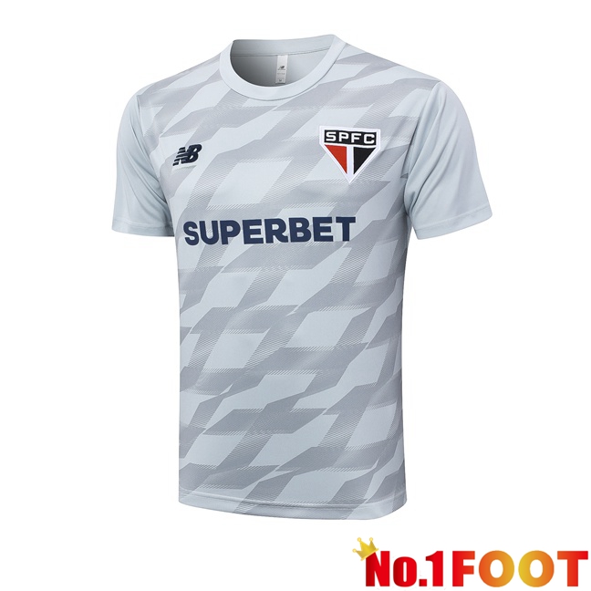 Sao Paulo FC Training T Shirt Grey 2024/2025