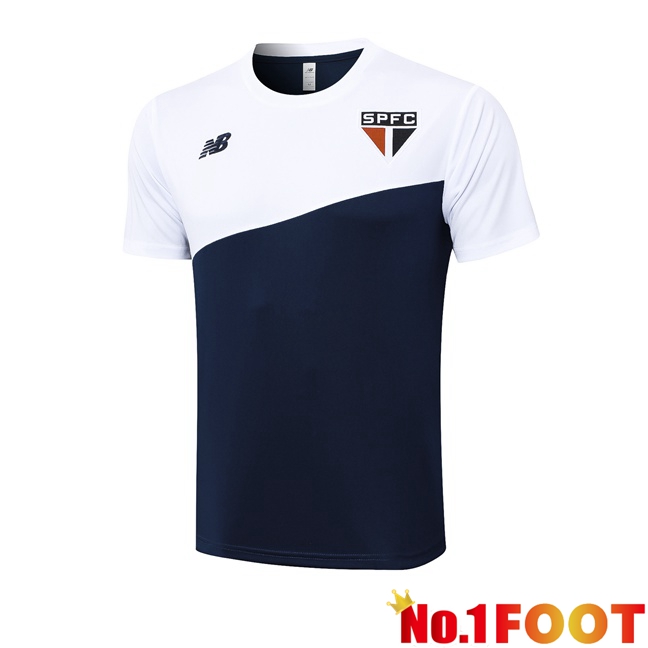 Sao Paulo FC Training T Shirt White Blue Royal 2024/2025