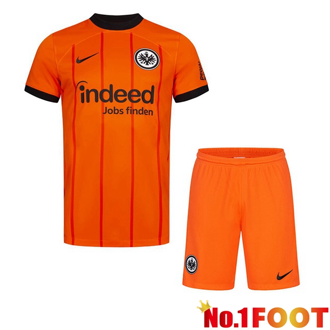 Eintracht Frankfurt Kids Third Soccer Jersey Orange 2024/2025