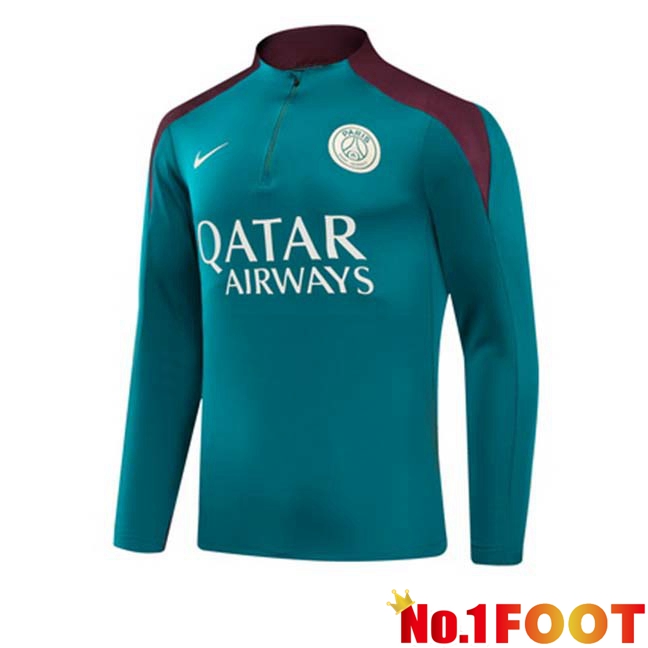 Paris PSG Training Sweatshirt Green 2024/2025