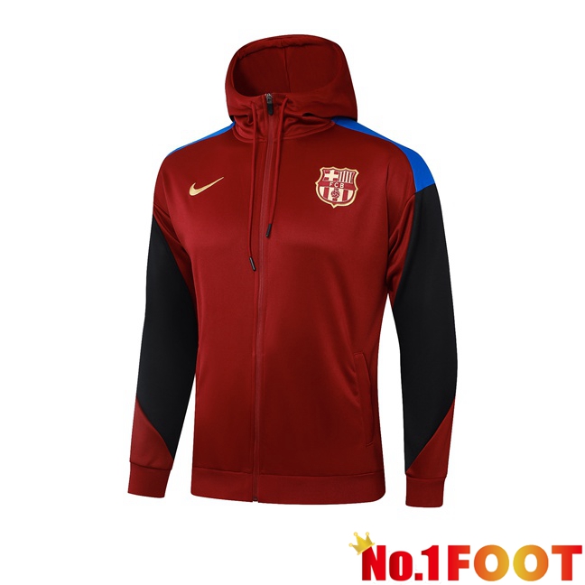 FC Barcelona Training Sweatshirt Hoodie Red 2024/2025