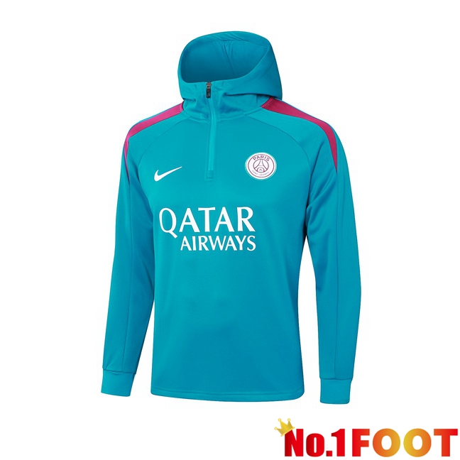 Paris PSG Training Sweatshirt Hoodie Blue 2024/2025