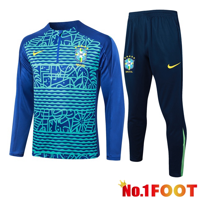 Brazil kit Training Tracksuit Blue 2024/2025