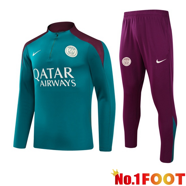 Paris PSG kit Training Tracksuit Green 2024/2025