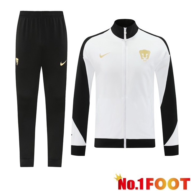 Pumas UNAM kit Training Jacket Suit White 2024/2025