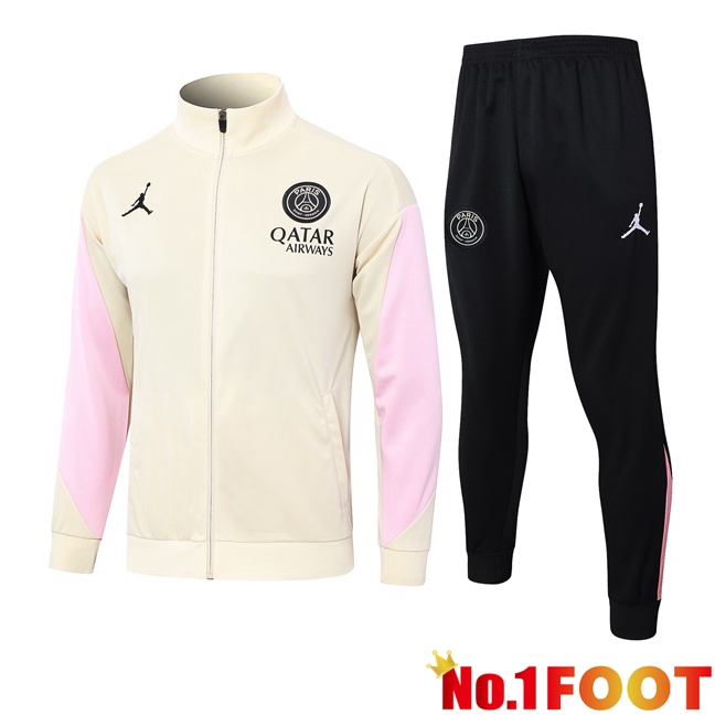 Paris PSG kit Training Jacket Suit Yellow 2024/2025