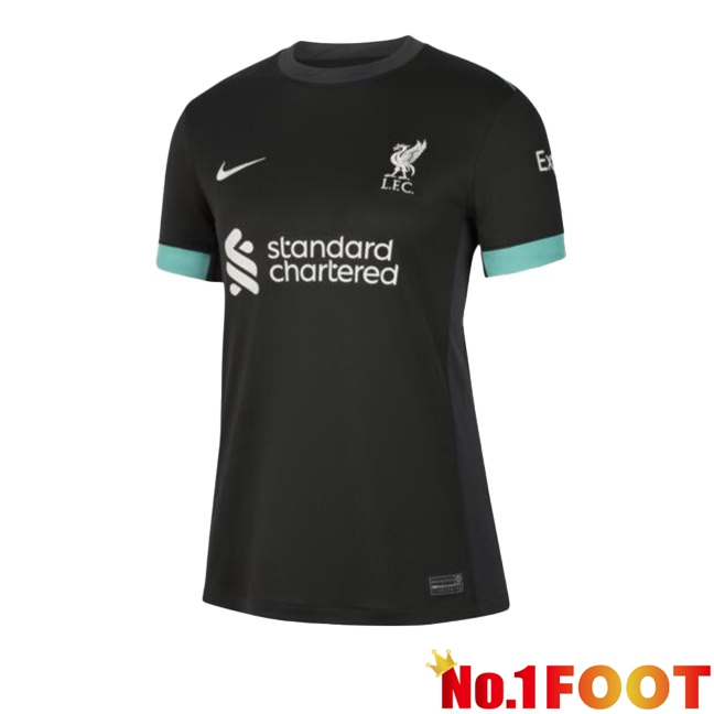 FC Liverpool Women Away Soccer Jersey Black 2024/2025