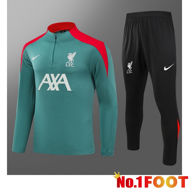 FC Liverpool Kids kit Training Tracksuit Green 2024/2025