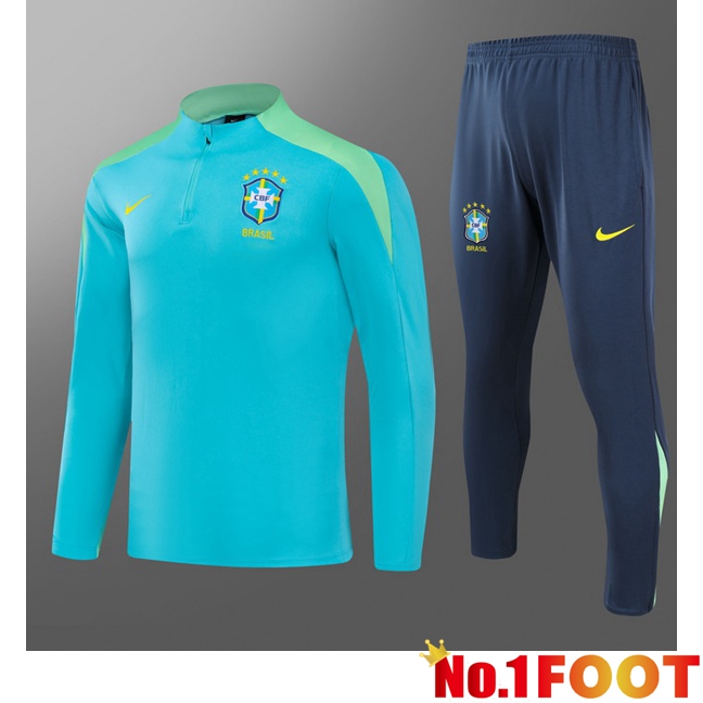 Brazil Kids kit Training Tracksuit Green 2024/2025