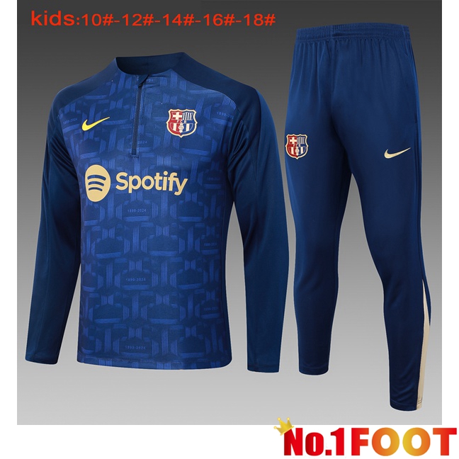 FC Barcelona Kids kit Training Tracksuit Blue Royal 2024/2025