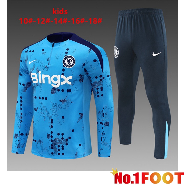 FC Chelsea Kids kit Training Tracksuit Blue 2024/2025