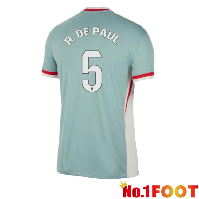 Atletico Madrid (R. DE PAUL 5) Away Soccer Jersey Green 2024/2025