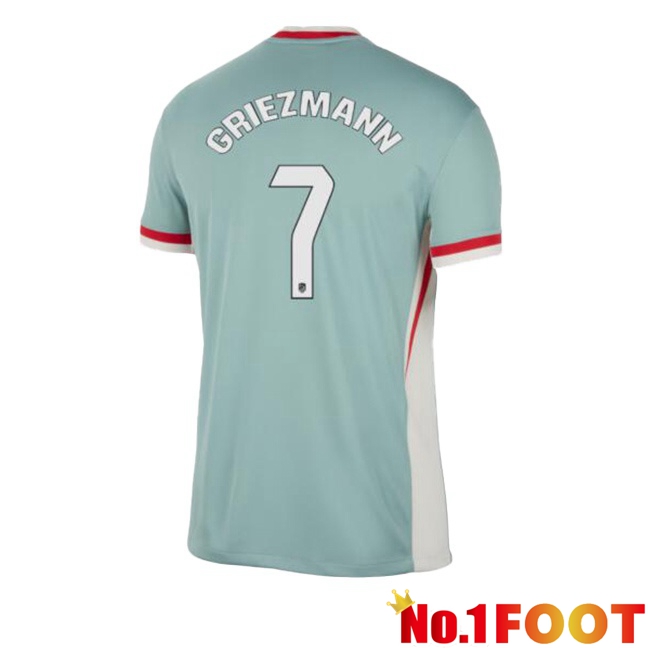 Atletico Madrid (GRIEZMANN 7) Away Soccer Jersey Green 2024/2025 - Click Image to Close