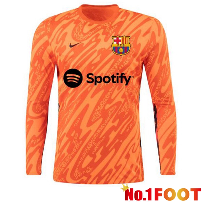 FC Barcelona Goalkeeper Soccer Jersey Long sleeve Spotify Pink 2024/2025